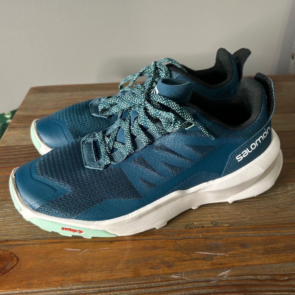 Salomon‎ Women's US 7 Athletic Trail Running Shoes Blue Contragrip 416776